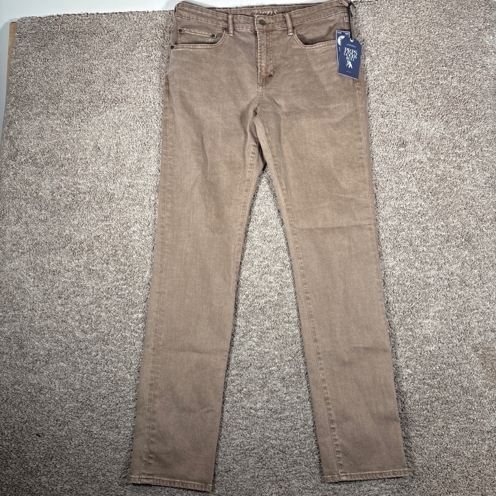 PRPS Goods & Co Mens Le Sabre Slim Straight Sand Brown Jeans Size 34 NEW